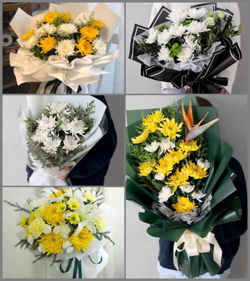 陕西西安市临潼区相桥街道白事花束代送